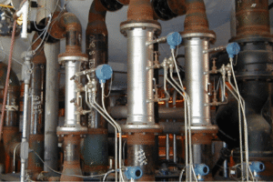 Multiple vertically-installed V-Cones.