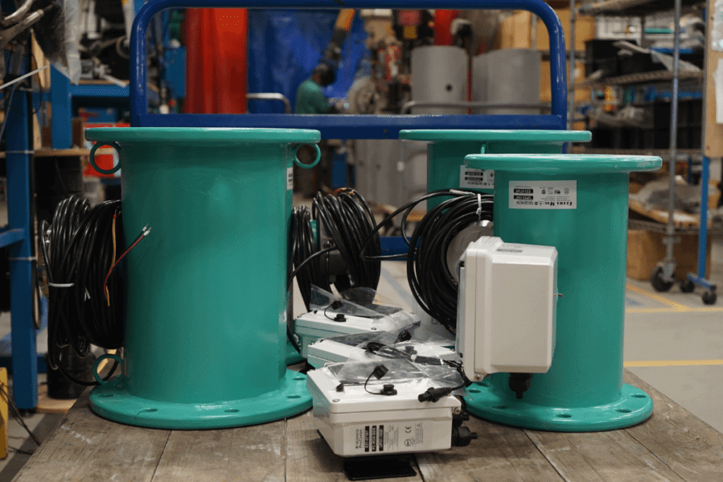 Closeup of multiple meters and electronics.