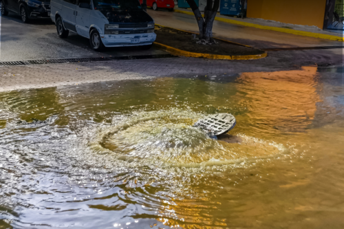 Image of a flooded street