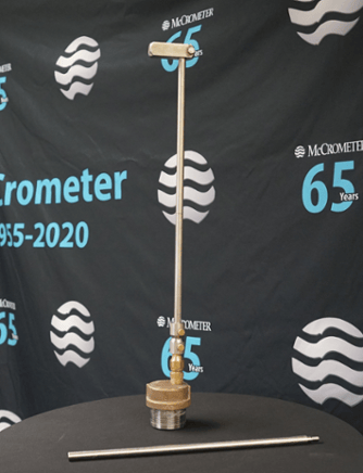 McCrometer’s proprietary pipe caliper tool.