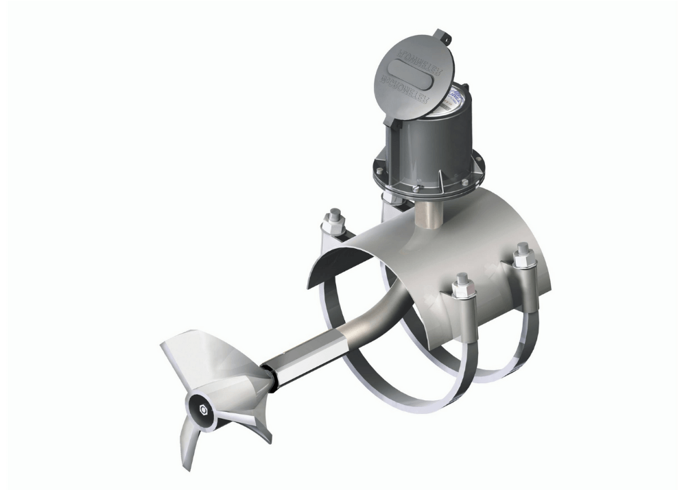 A saddle-style propeller meter.